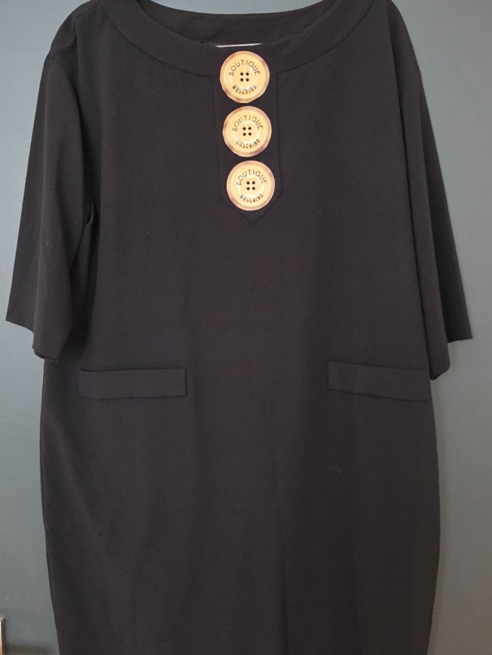 Moschino black tshirt dress